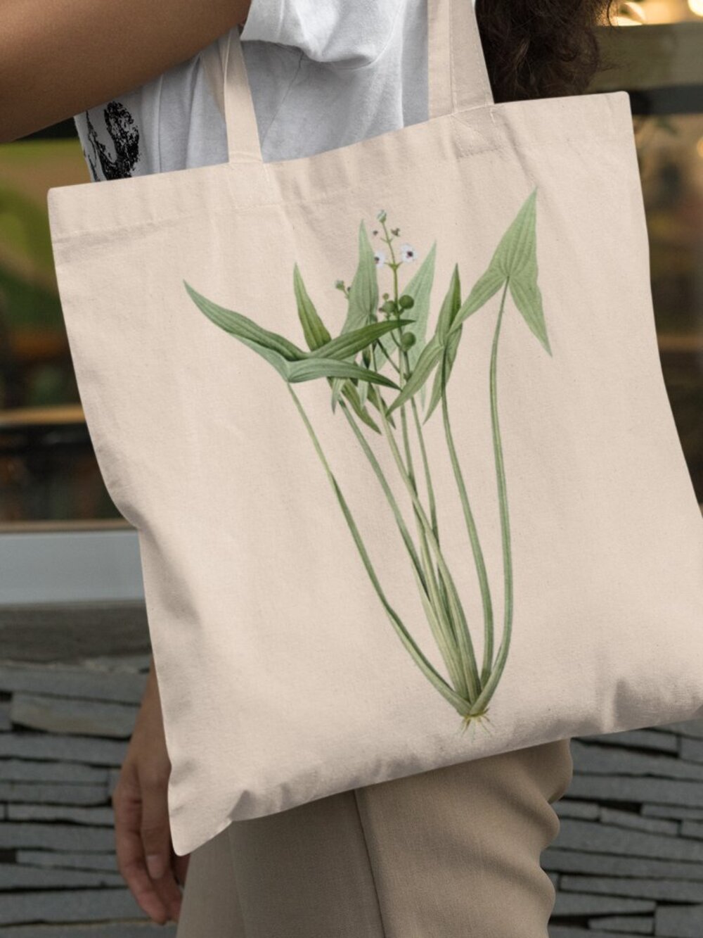 Arrowhead Vintage Floral Print Graphic Canvas Tote Bag